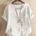 Women Cotton Short Sleeve Button Detail Top - Image 3