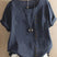 Women Cotton Short Sleeve Button Detail Top - Image 6