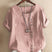 Women Cotton Short Sleeve Button Detail Top - Image 10