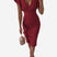 Damska Elegancka Sukienka Midi Bodycon I Falbankowymi Rękawkami - Image 10