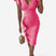 Damska Elegancka Sukienka Midi Bodycon I Falbankowymi Rękawkami - Image 4