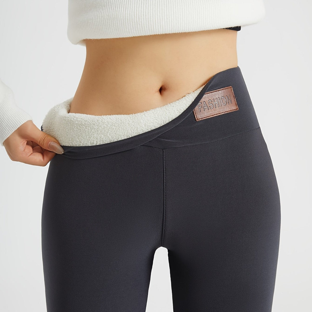 High-Waist Fleece-Lined Leggings