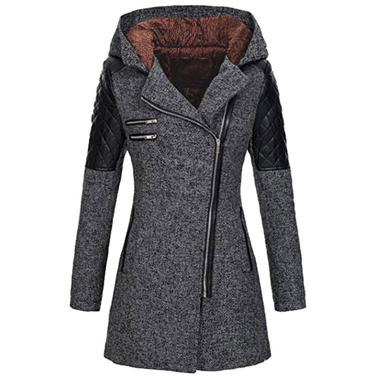 Γυναικείες μαύρες μπότες slouch – casual παπούτσια μέχρι τη μέση της γάμπας με αγκράφα, για καθημερινή χρήση και εύκολη εφαρμογή