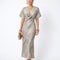 Devira – Green Midi V Neck Bodycon Dress