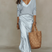 Delmiora - Satin Midi Dress And Sweater Set