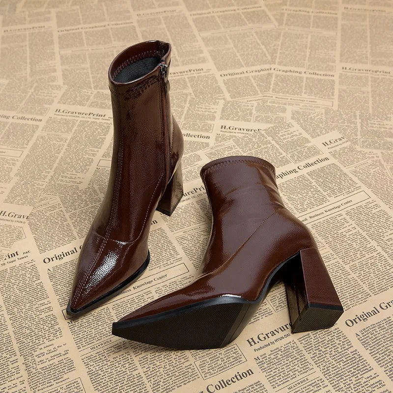 Calerra – Bottines à talons hauts pour femmes