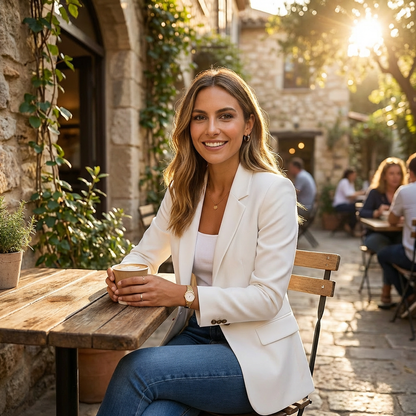 Elenoire – Blazer élégant pour femme à un seul bouton