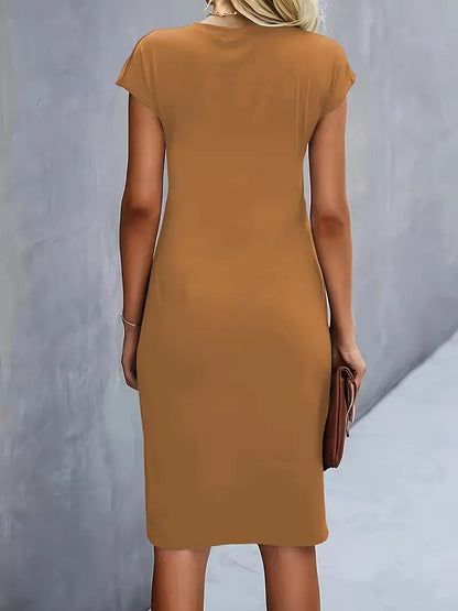 Lhuna - Robe midi intemporelle silhouette flatteuse