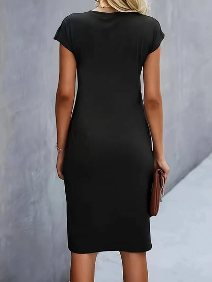 Lhuna - Robe midi intemporelle silhouette flatteuse