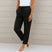 Women Linen Drawstring Wide Leg Pants Relaxed Fit - Image 4