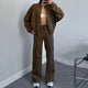 Marriah - Womens Fleece Zip Lounge Set