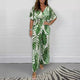 Levera - High Waist Printed Wide Leg Jumpsuit for Women