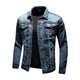 Faded Wash Textured Jacket for Men Azzoria