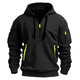 Huxen – Men’s Casual Zip Hoodie with Functional Pockets