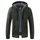 Fleece-Lined Knit Hoodie for Men Azzoria