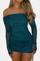 Grace – Sparkle Off-Shoulder Mesh Mini Dress - Image 4