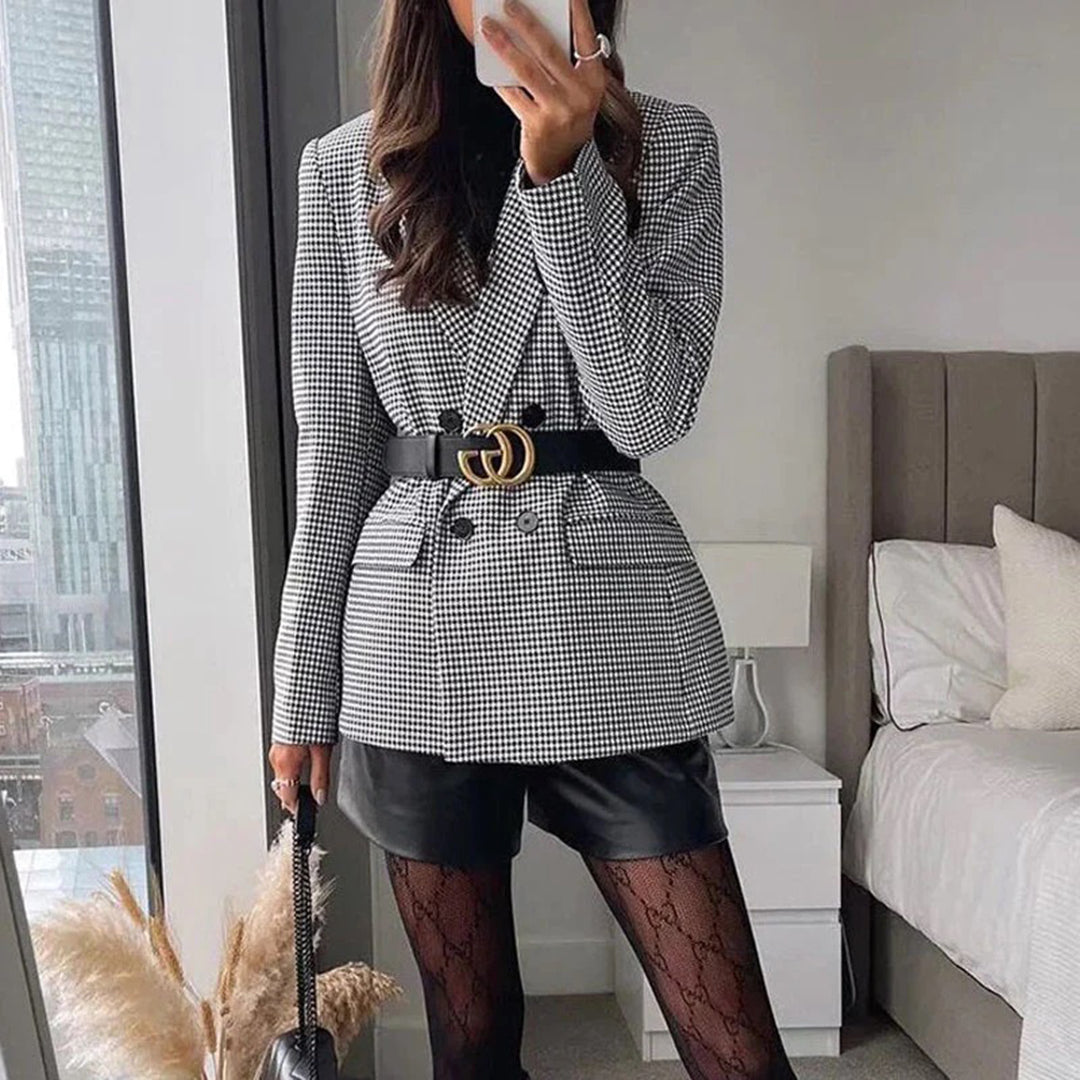 Rosalinda - Dameternet blazer med tern