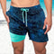 Men's Slim Fit Patterned Swim Trunks Inner Liner