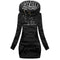 Linette – Sweat à capuche long chaud pour femme