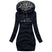 Linette – Sweat à capuche long chaud pour femme