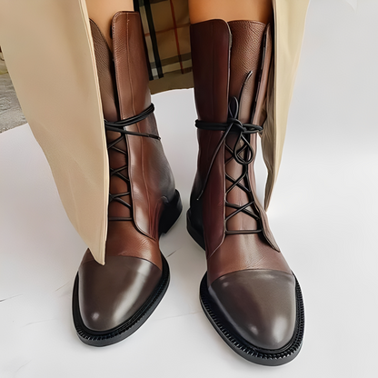 Leonelle – Botines de cordones para mujer