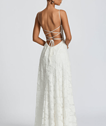 Helia – Floral Pattern Sleeveless Maxi Dress - Image 4