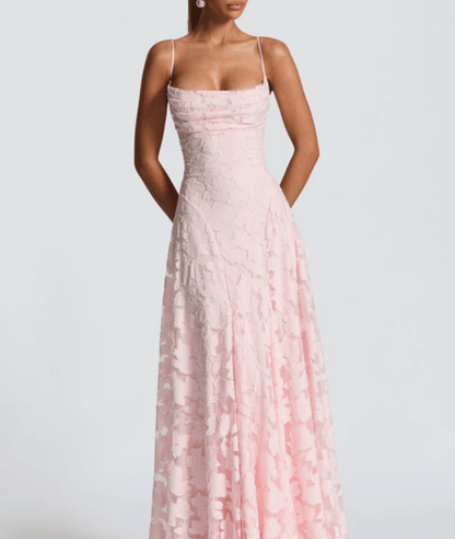 Helia – Floral Pattern Sleeveless Maxi Dress - Image 5