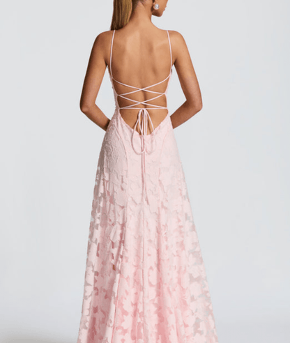 Helia – Floral Pattern Sleeveless Maxi Dress - Image 6
