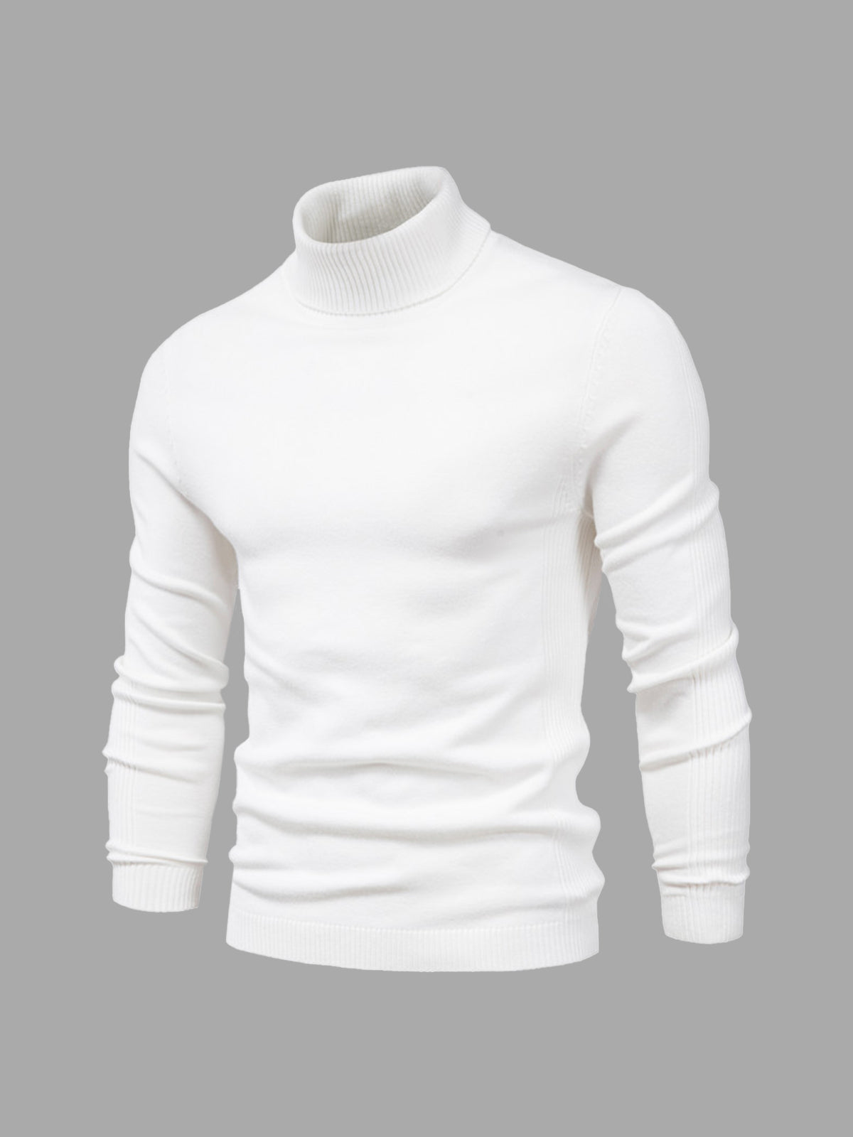 Nathan – Pull à col roulé pour homme avec manches longues et design intemporel