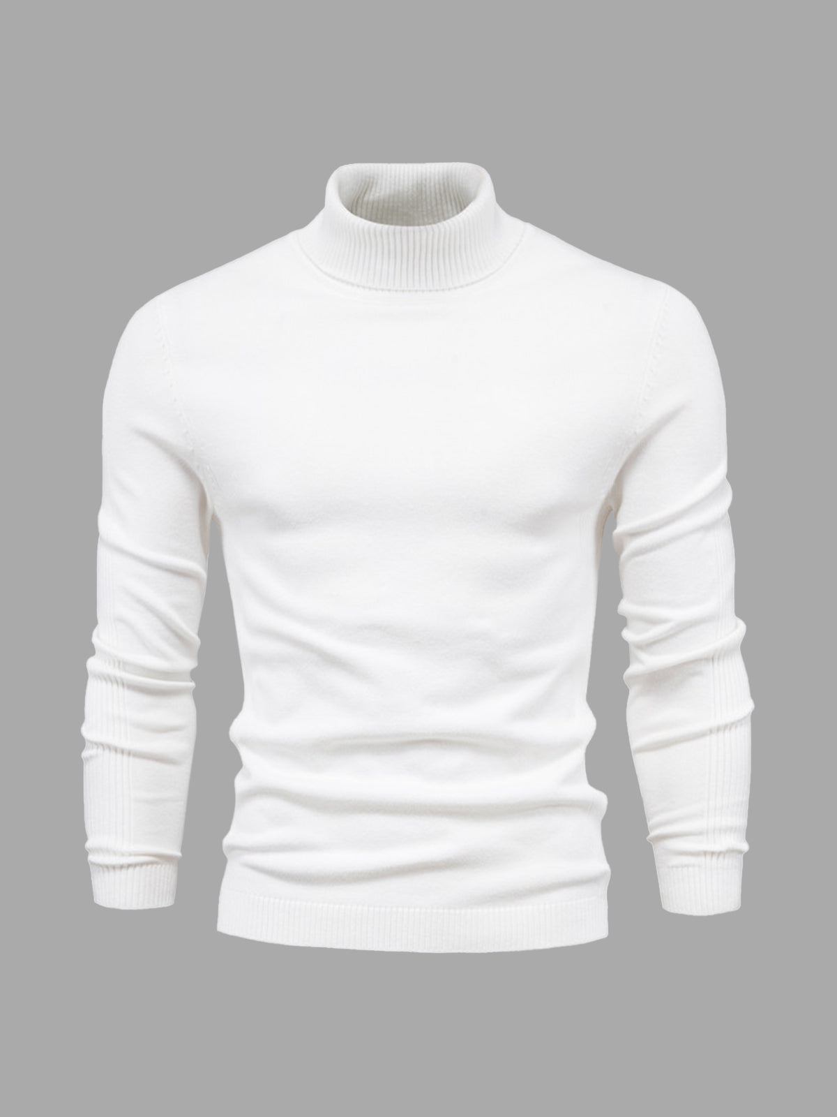 Nathan – Pull à col roulé pour homme avec manches longues et design intemporel