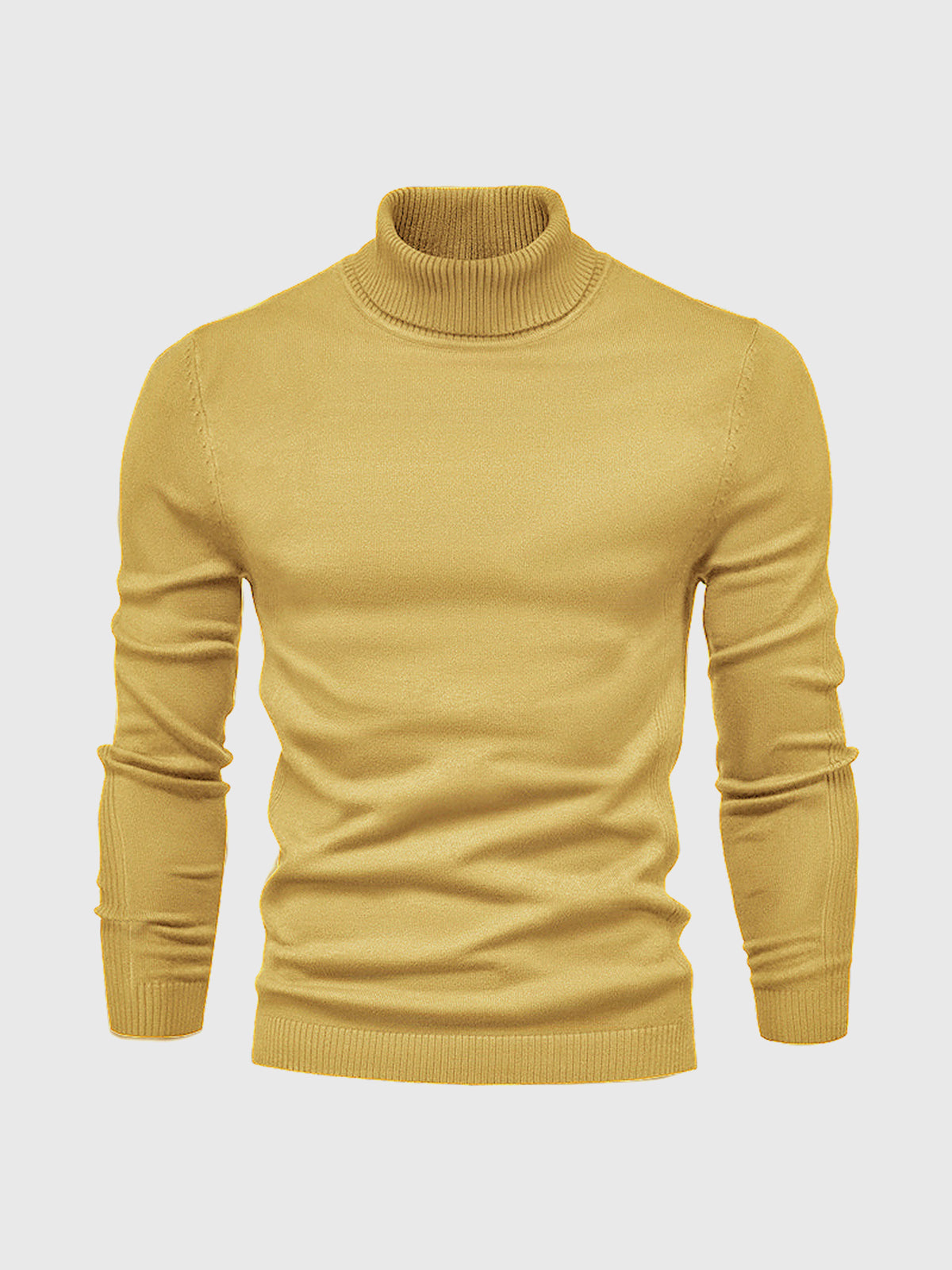 Nathan – Pull à col roulé pour homme avec manches longues et design intemporel