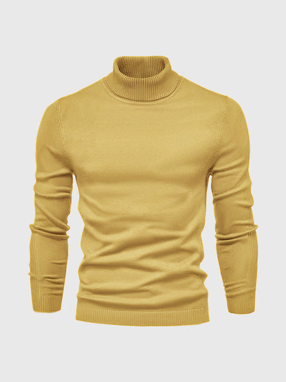 Nathan – Pull à col roulé pour homme avec manches longues et design intemporel