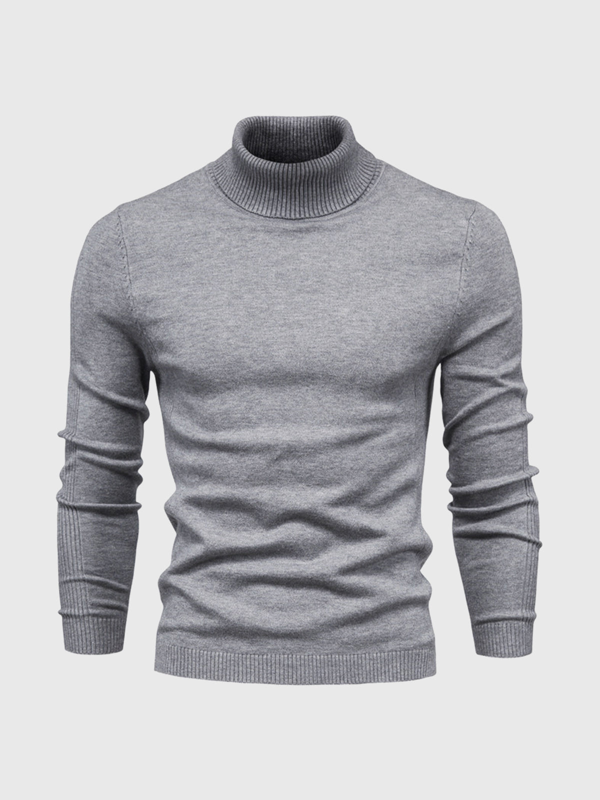 Nathan – Pull à col roulé pour homme avec manches longues et design intemporel