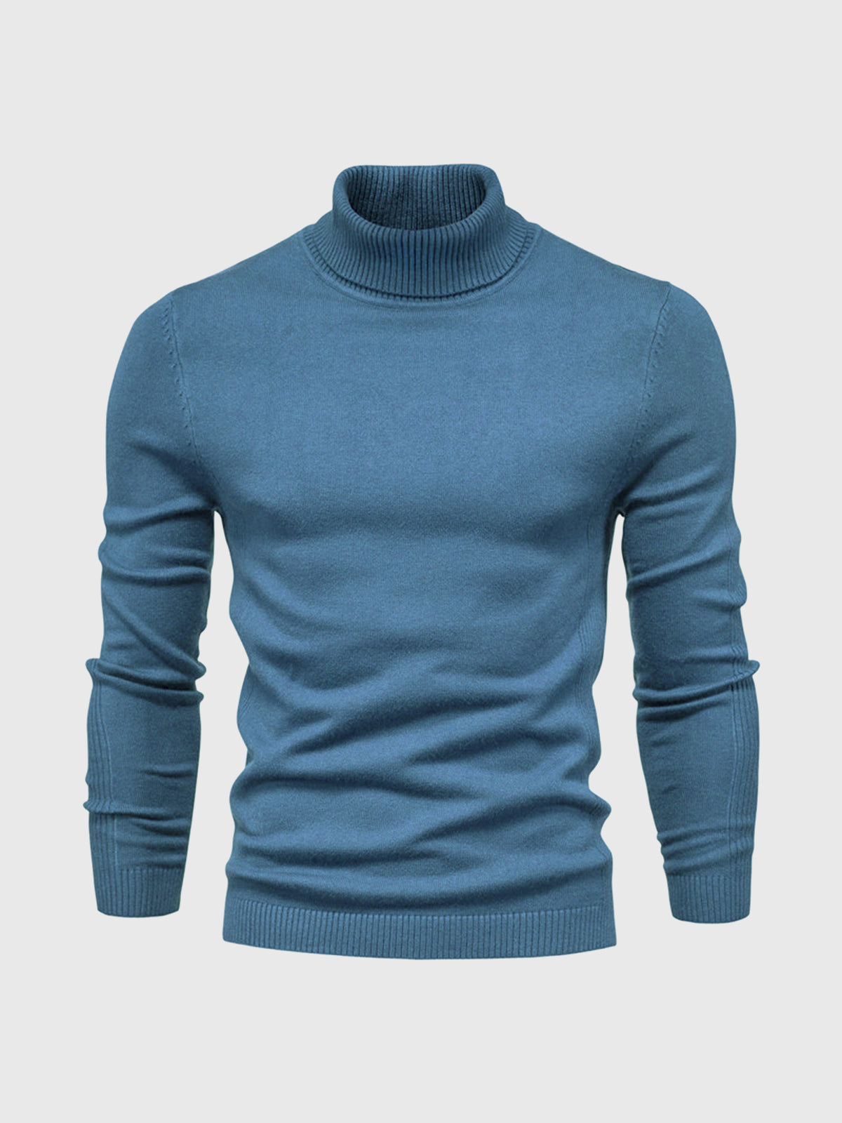 Nathan – Pull à col roulé pour homme avec manches longues et design intemporel