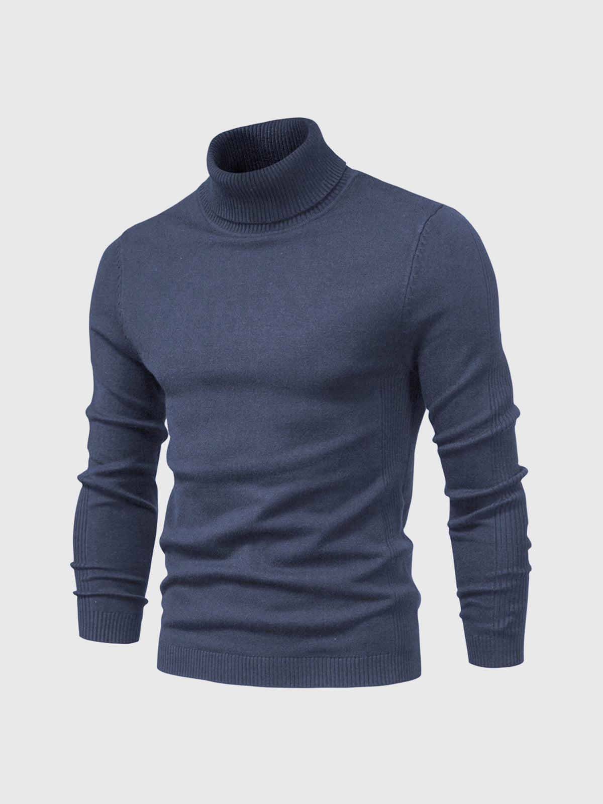 Nathan – Pull à col roulé pour homme avec manches longues et design intemporel