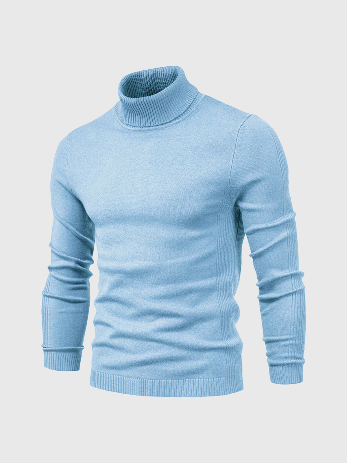 Nathan – Pull à col roulé pour homme avec manches longues et design intemporel