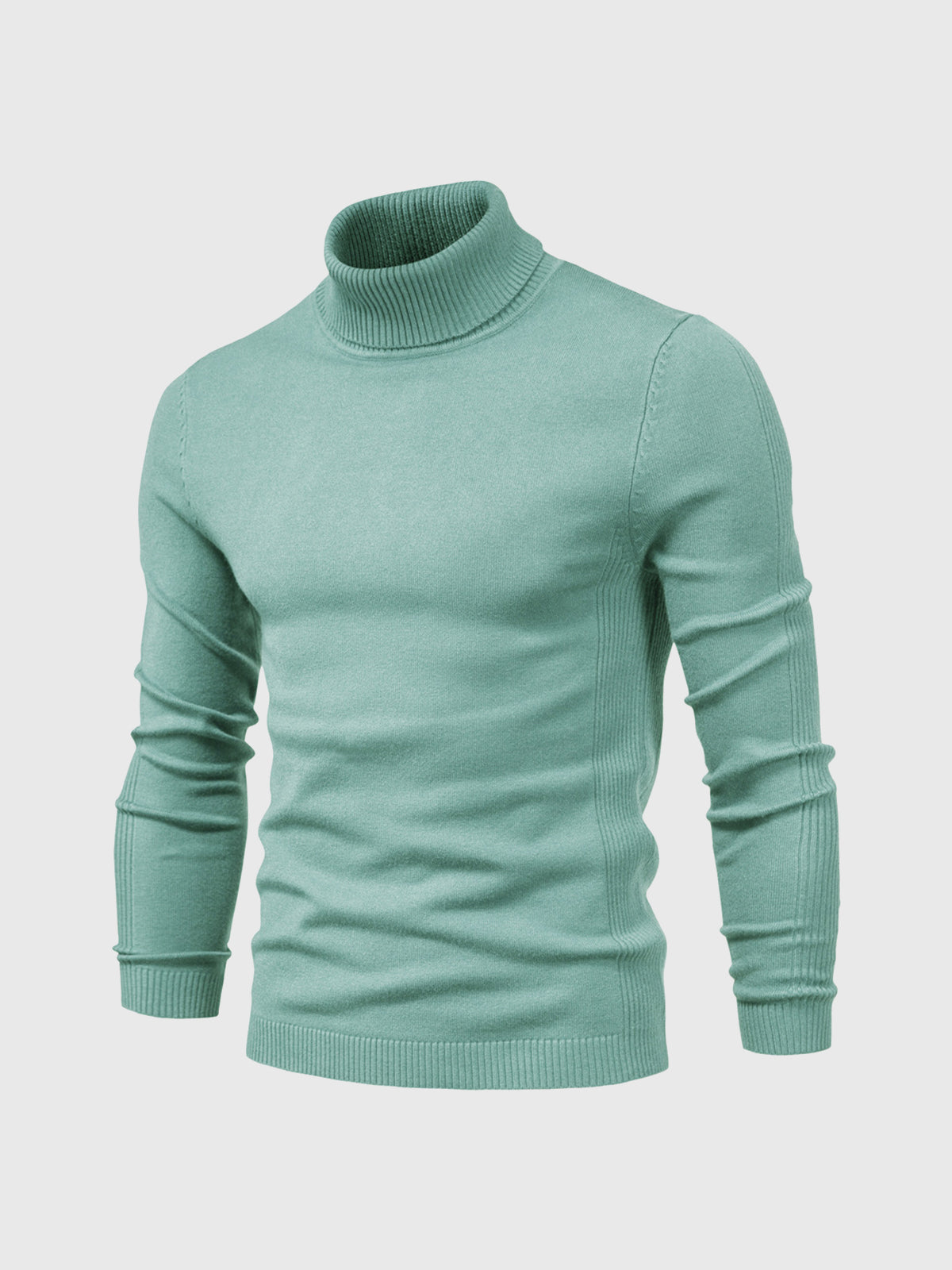 Nathan – Pull à col roulé pour homme avec manches longues et design intemporel