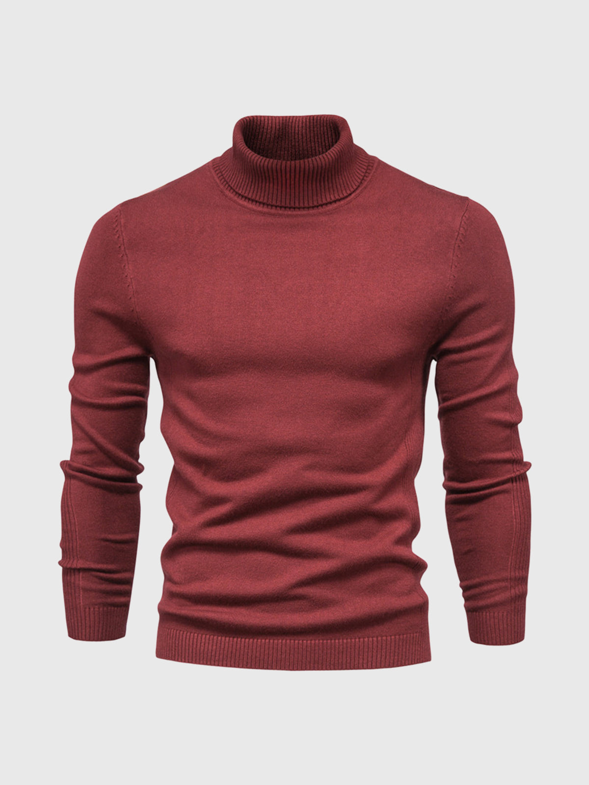 Nathan – Pull à col roulé pour homme avec manches longues et design intemporel