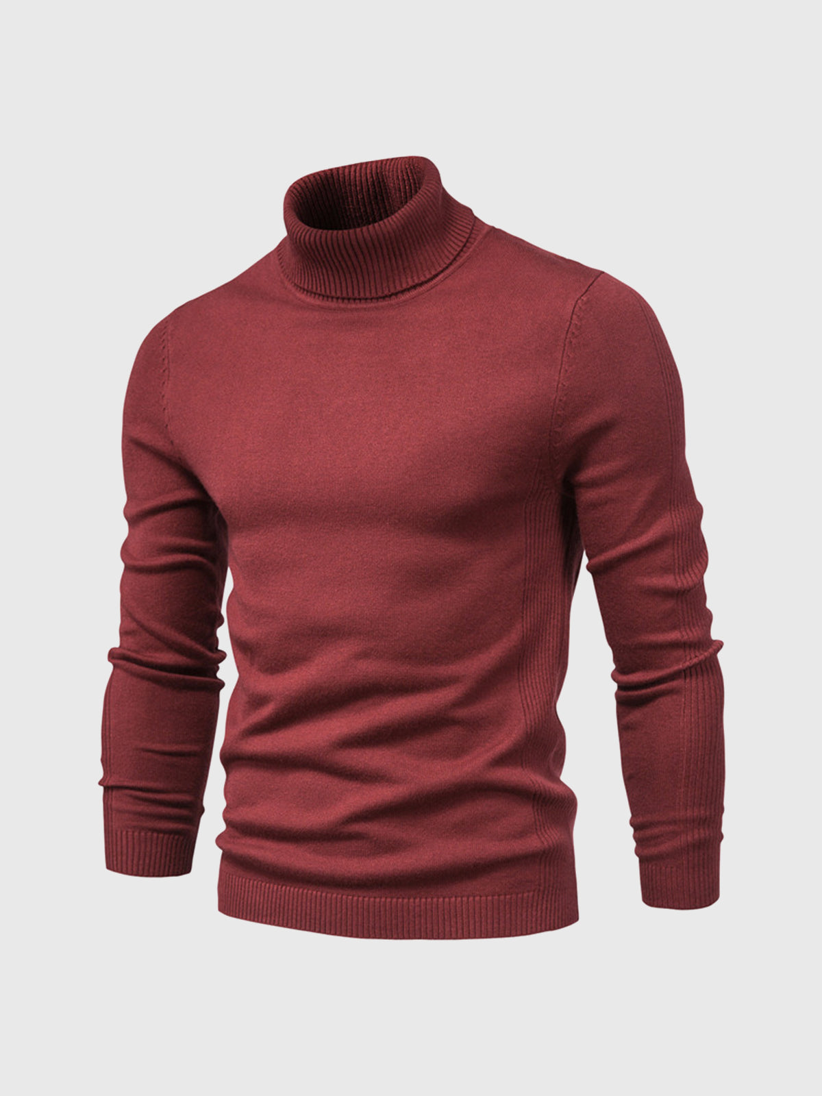 Nathan – Pull à col roulé pour homme avec manches longues et design intemporel
