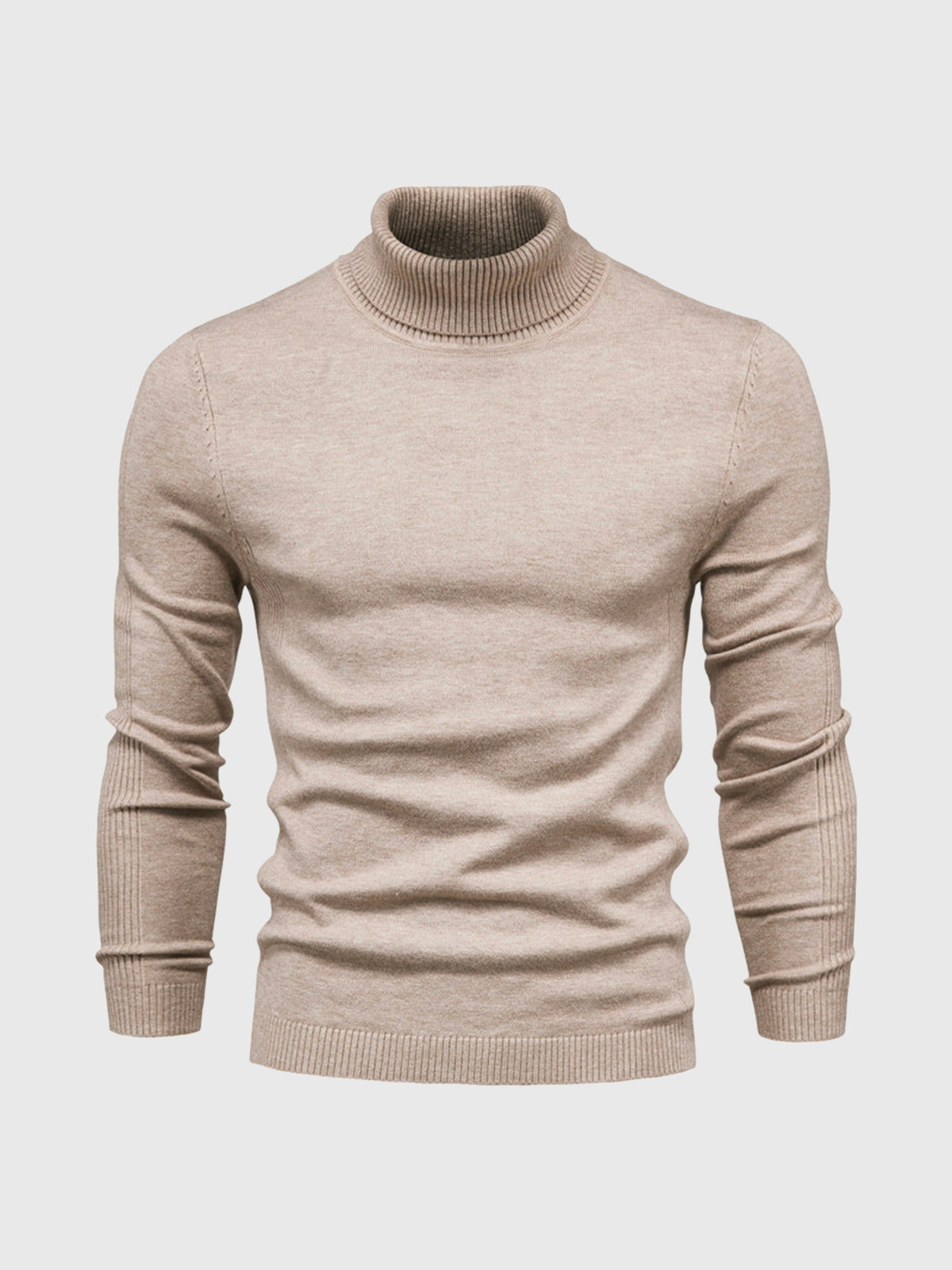 Nathan – Pull à col roulé pour homme avec manches longues et design intemporel