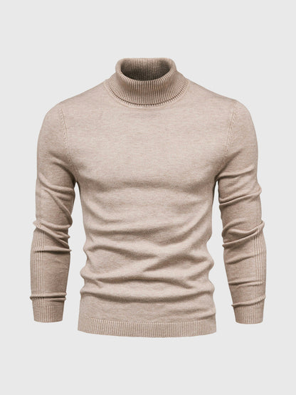 Nathan – Pull à col roulé pour homme avec manches longues et design intemporel