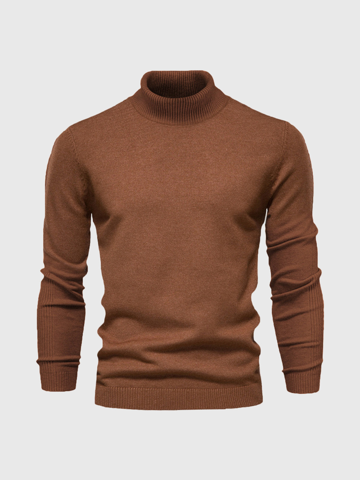Nathan – Pull à col roulé pour homme avec manches longues et design intemporel