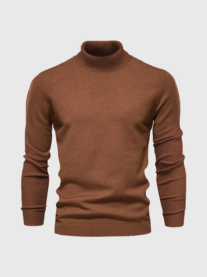 Nathan – Pull à col roulé pour homme avec manches longues et design intemporel