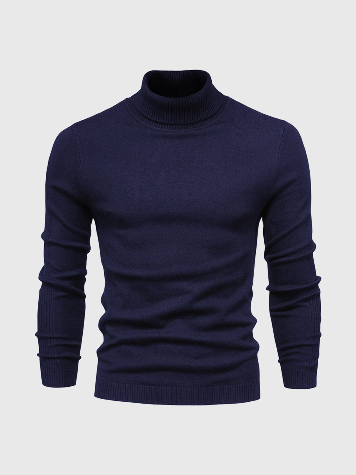 Nathan – Pull à col roulé pour homme avec manches longues et design intemporel