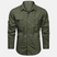 Men's Long Sleeve Button-Up Shirt Chest Pockets - Image 3