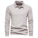 Dorian – Polo à manches longues pour homme avec col classique