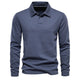 Dorian – Polo à manches longues pour homme avec col classique