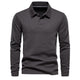Dorian – Polo à manches longues pour homme avec col classique
