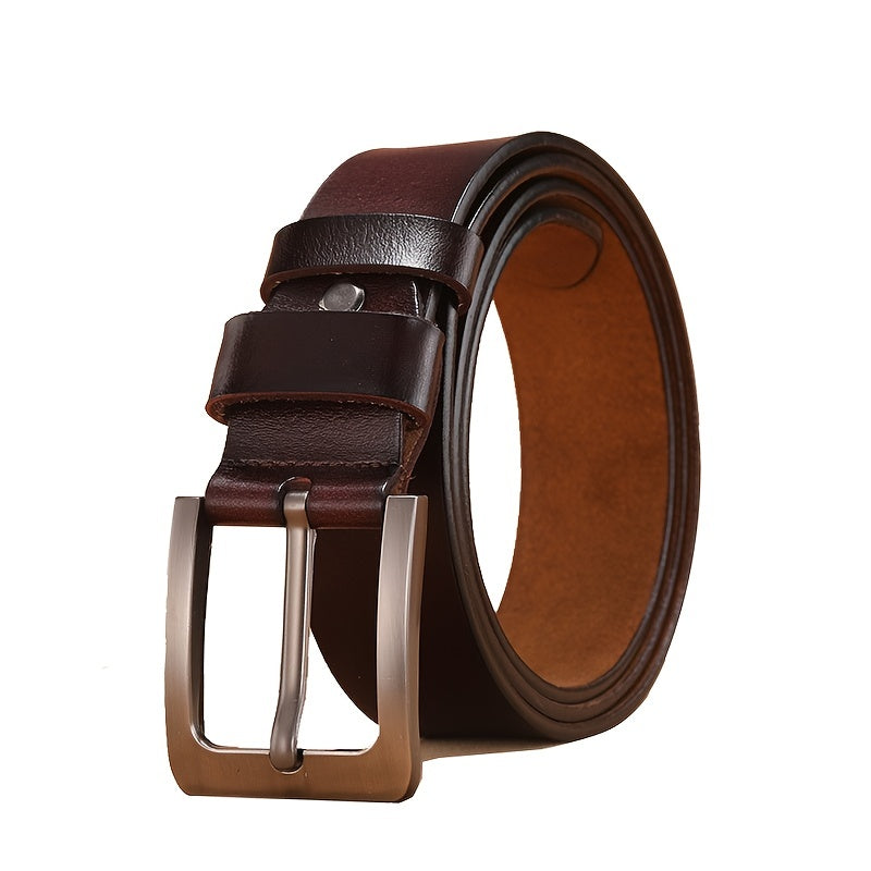 Tavian – Men’s Belt with Pin Buckle and Distinctive Finish