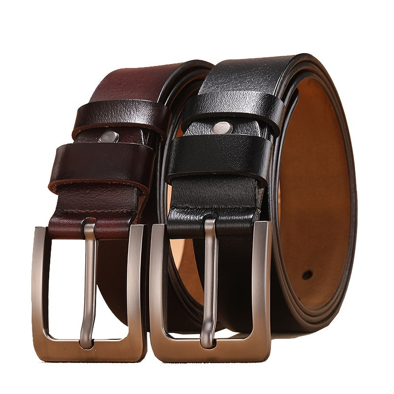 Tavian – Men’s Belt with Pin Buckle and Distinctive Finish